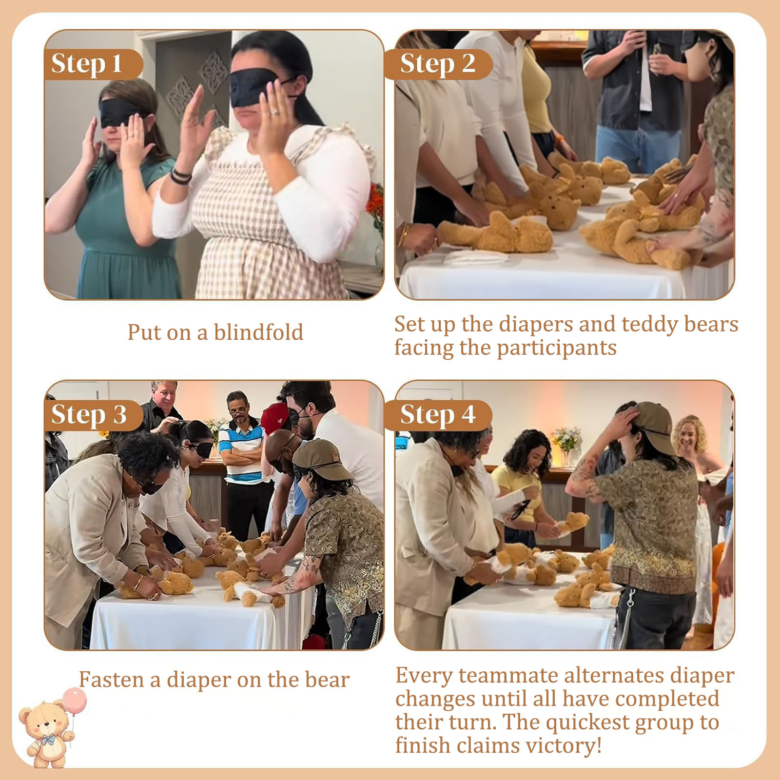 4/6/8/12 Sets Baby Shower Game – обзор и цена Cloth Diaper Insert